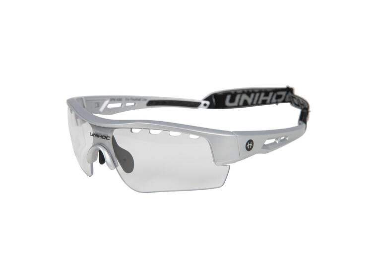 Innebandybriller Unihoc Victory Senior Beskyttelsesbriller | Sølv/ Svart 