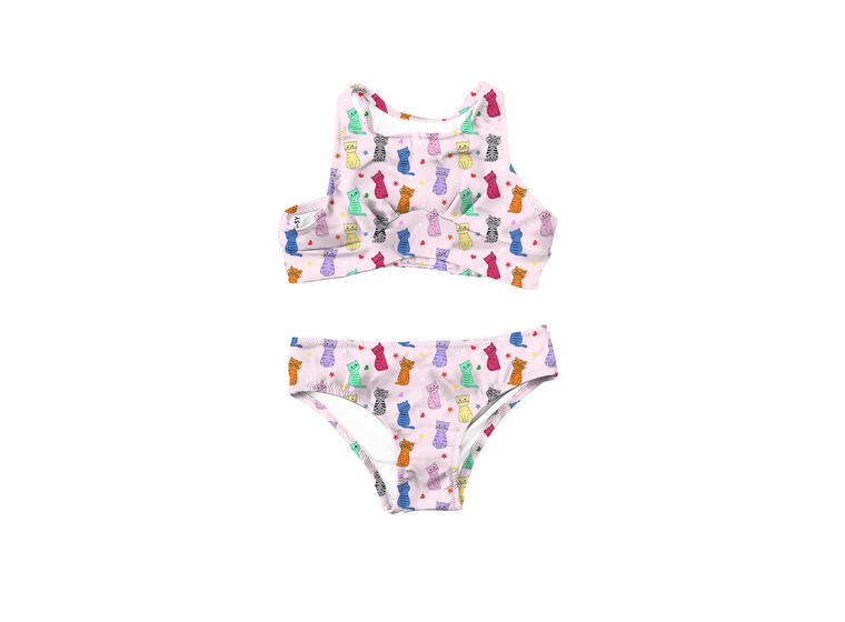 Mjau Bikini 128-134cm Slipstop | Flerfarget | Polyamid/Elastan 