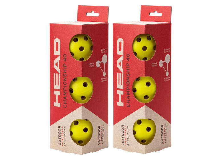 Pickleball Head Championship 40 6 stk. | Fritid 