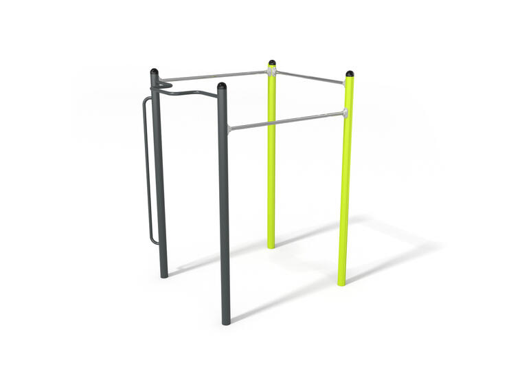 Pull-up og human flagg stativ Utendørs treningsapparat 