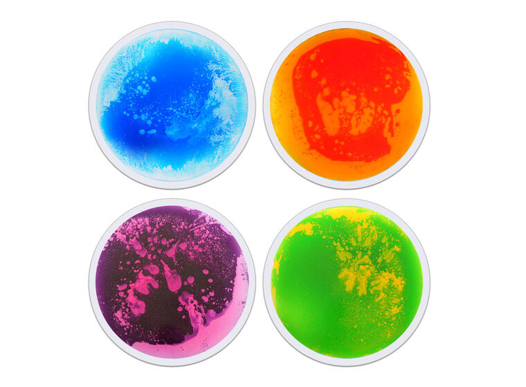 Sensoriske plater runde - 4 stk Geleplater Jelly 