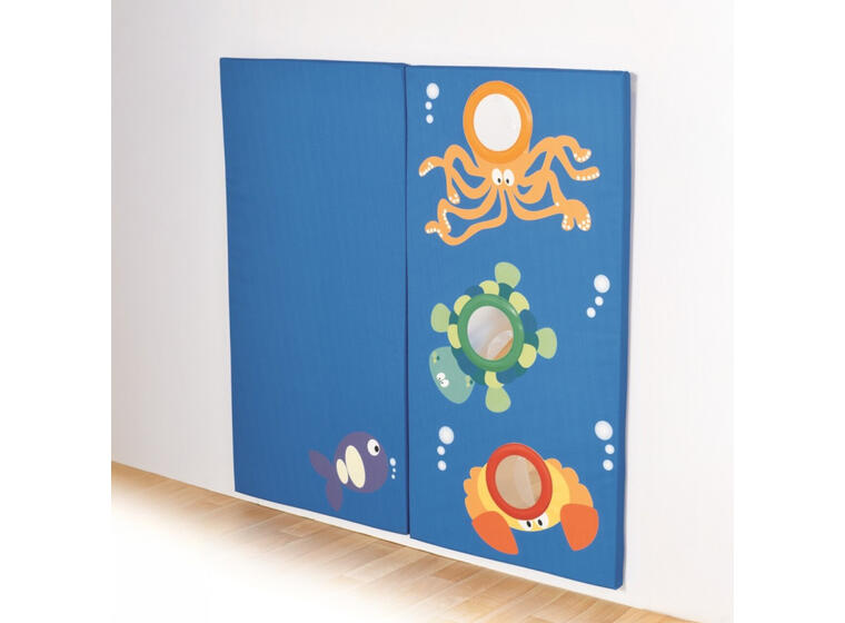 Veggpolstring med speil 120 x 60 x 4 cm 