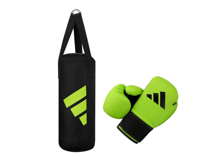 Boksesett Adidas Youth Boxing Kit 8 oz Boksesekk | Boksehansker | Svart/grønn 