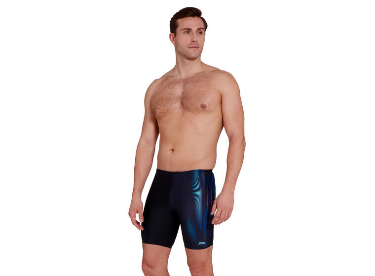 Extender Mid Jammer Badebukse 32 Zoggs | Svart/Flerfarget | Ecolast + 
