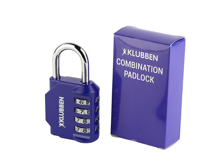 Hengelås Klubben med kode Blå kodelås - 4 sifret tallkombinasjon 