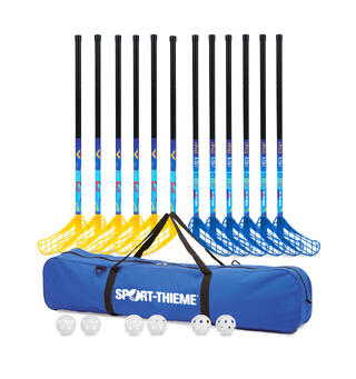 Innebandysett Speed Kids 80 cm 12 innebandyk&#248;ller | 6 baller | 1 bag