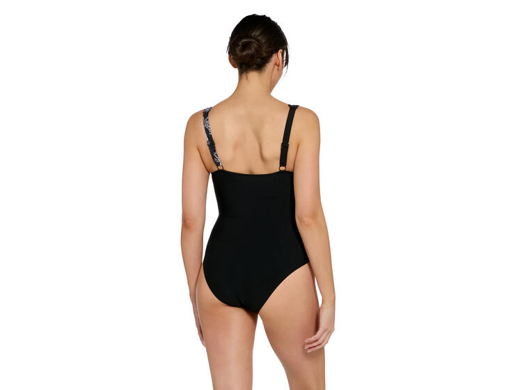 Jumera Scallop Classicback Badedrakt 36 Zoggs | Svart/Hvit | Ecolast+ 