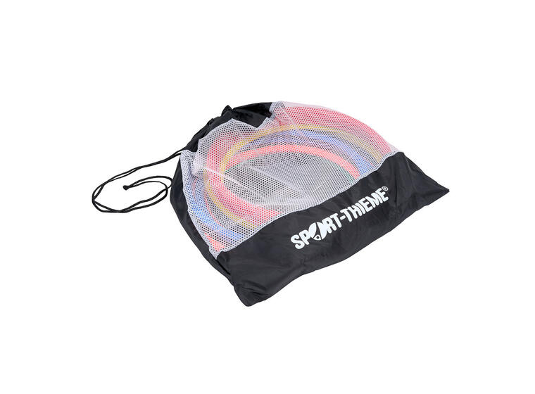 Koordinasjonsringer 38 cm | 20 stk. Treningsringer med koblinger og bag 
