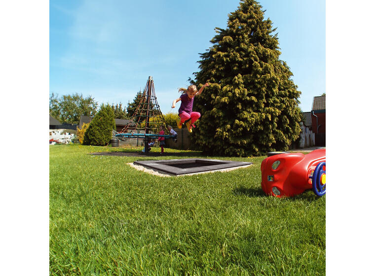Nedfelt trampoline Playground Mini + Firkantet | Til offentlige lekeplasser 