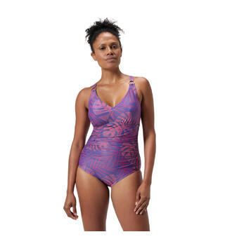 Printed V Neck Shaping Badedrakt Speedo | Flerfarget | BodyFit Rec