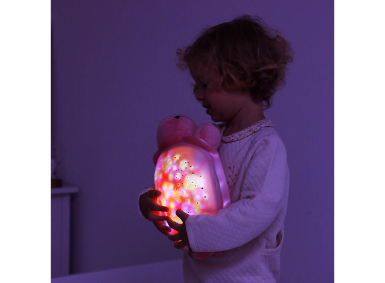 Skilpadde lampe Twilight Rosa Med lys og lyd 