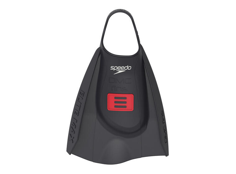 Speedo x DMC Elite Max Svømmeføtter XL Korte blad | Svart/Rød 