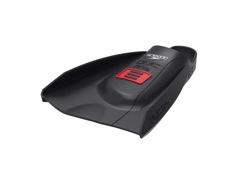 Speedo x DMC Elite Max Svømmeføtter XL Korte blad | Svart/Rød 