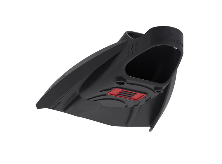 Speedo x DMC Elite Max Svømmeføtter XL Korte blad | Svart/Rød 