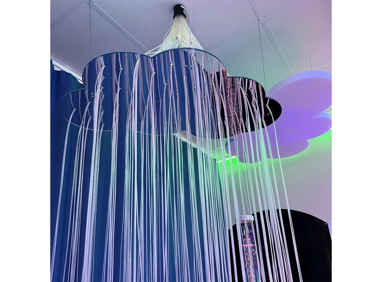 Svevende Sky Speilfeste til fiberoptikk 