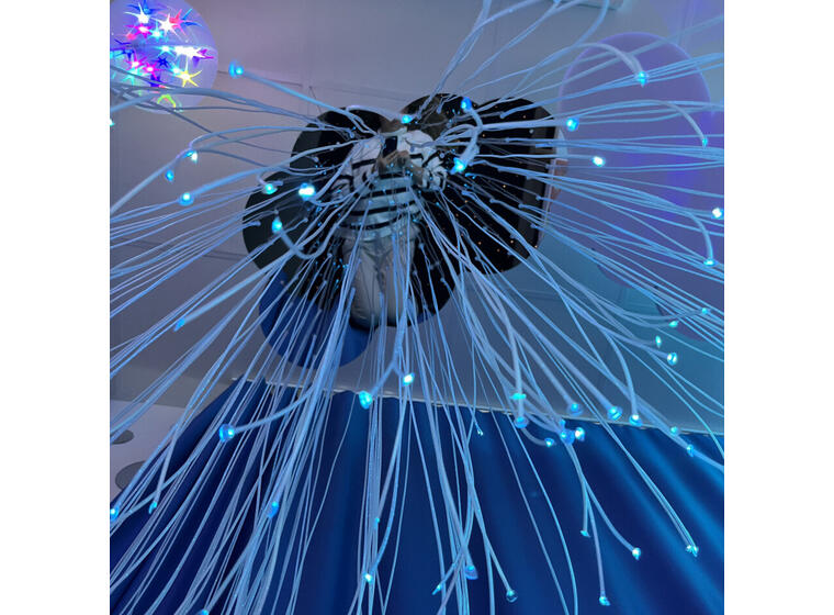 Svevende Sky Speilfeste til fiberoptikk 