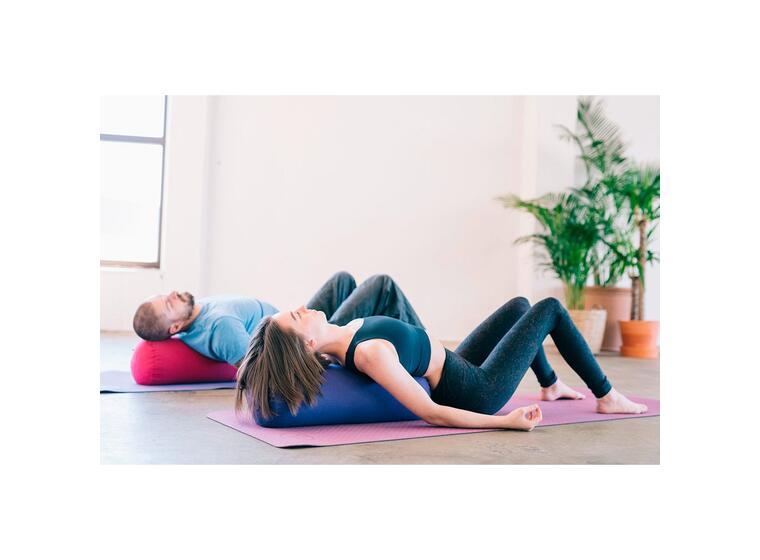 Yogabolster Blå Gir støtte og stabilitet 