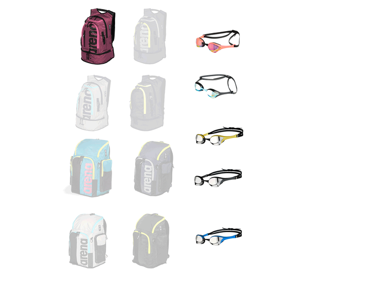 Arena Backpack Ryggsekk Utstyrspakke Svømmebag | Kickboard | Svømmebrille 