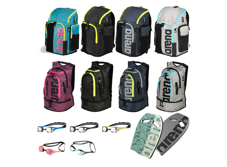 Arena Backpack Ryggsekk Utstyrspakke Svømmebag | Kickboard | Svømmebrille 