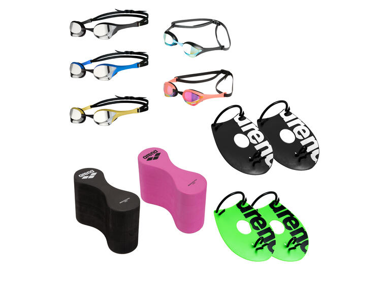 Arena Elite Hand Paddles Utstyrspakke Hand Paddles | Pullbuoy | Svømmebrille 