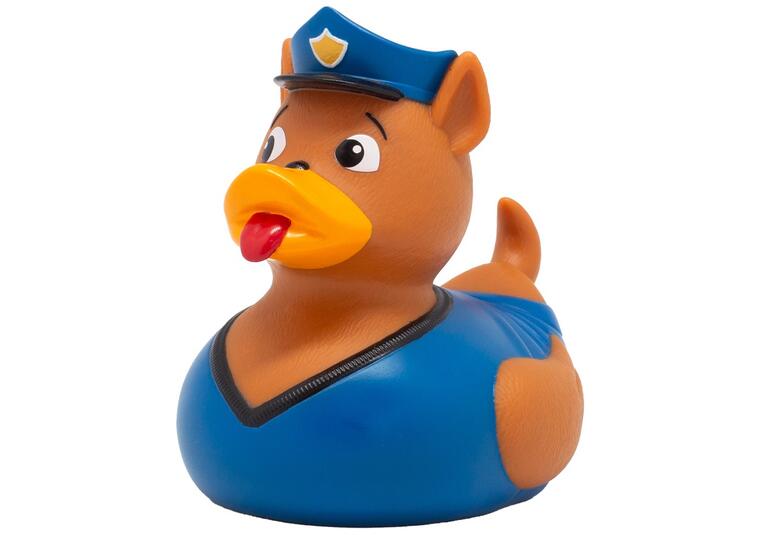 Badeand Politihund 