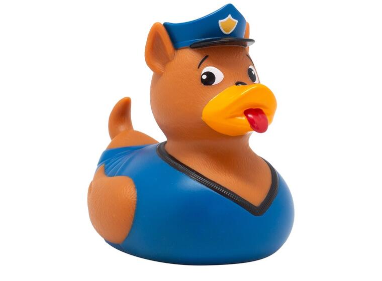 Badeand Politihund 