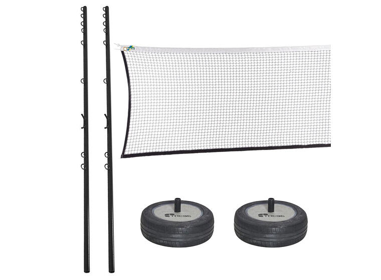 Badminton- og volleyballstativ Stolper 250 cm | Nett 600 x 76 cm 