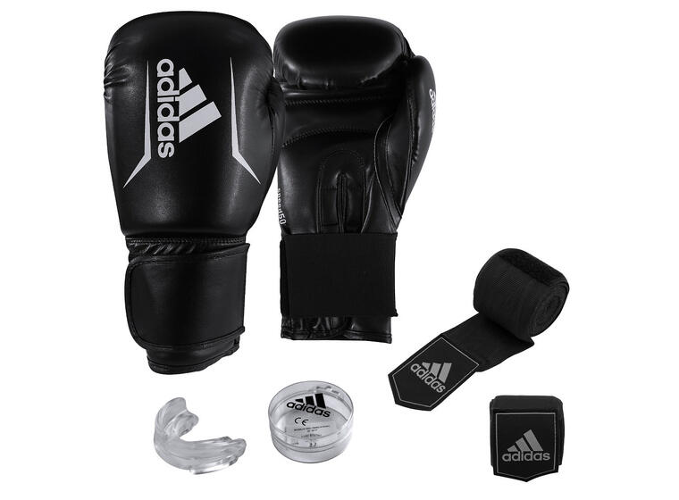 Boksesett Adidas 12 oz Boksehansker | Bandasje| Tannbeskyttelse 