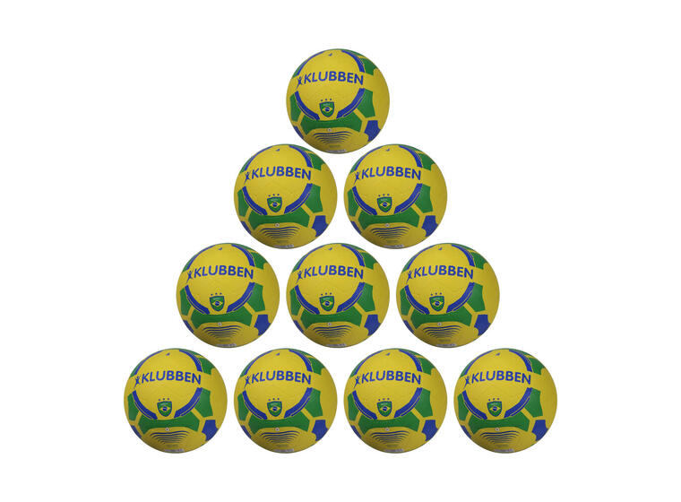 Fotball Klubben Brasil str 4 (10) 10 stk | Fritid | Asfalt og grus 
