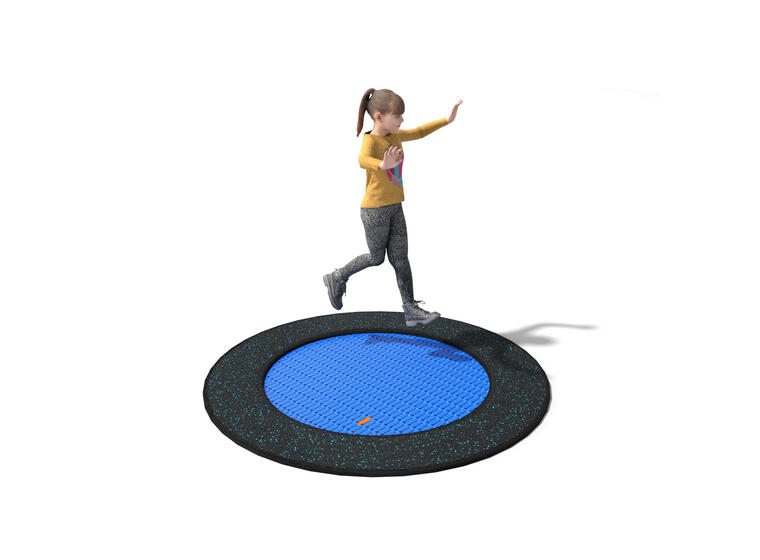 Nedfelt trampoline Buglo 191x191 cm Til offentlige lekeplasser 