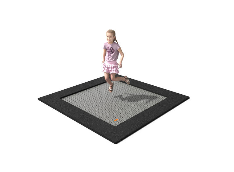Nedfelt trampoline Buglo 210x210 cm Til offentlige lekeplasser 