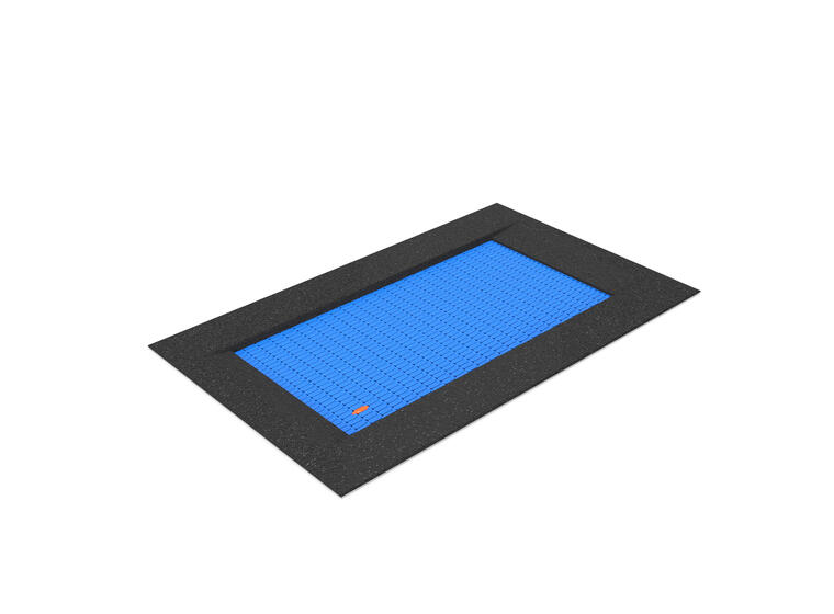 Nedfelt trampoline for rullestol 260x160 Til offentlige lekeplasser 