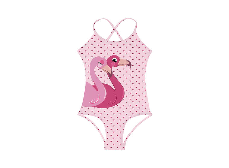 Sisi Badedrakt 128-134cm Slipstop | Rosa | Polyester/Elastan 