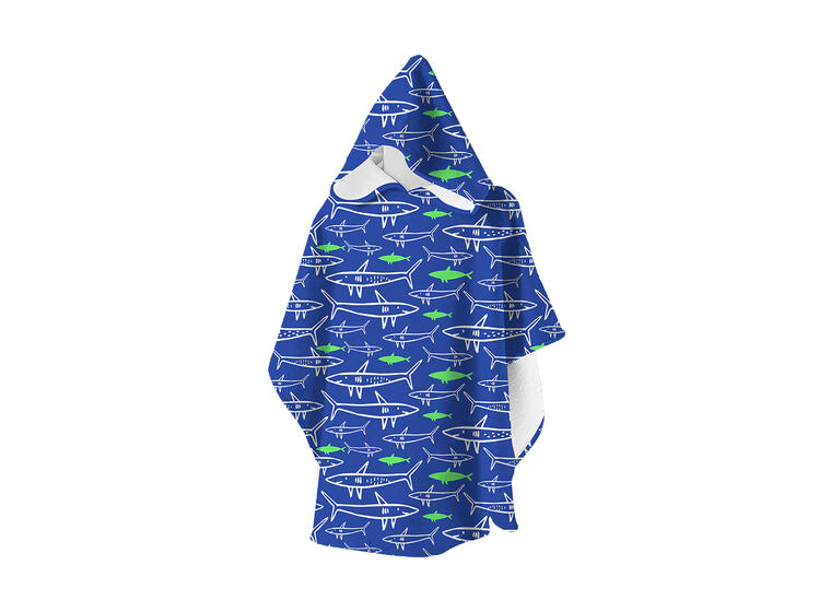 Slipstop Badeponcho Jaws Badehåndkle barn | Onesize 2-8 år 