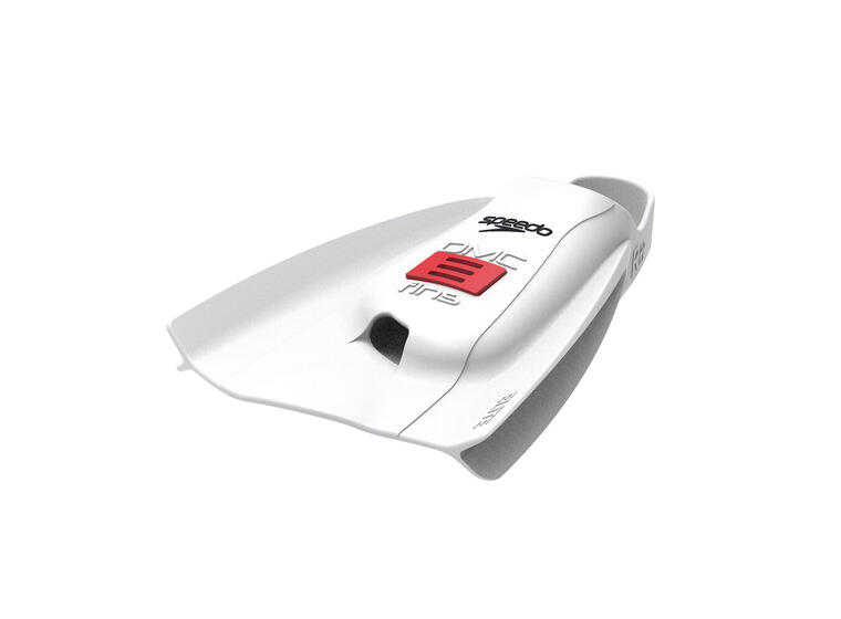 Speedo x DMC Elite Svømmeføtter XL Korte Blad | Hvit/Rød 