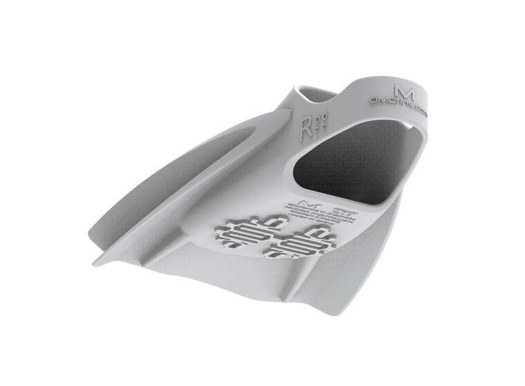 Speedo x DMC Elite Svømmeføtter XL Korte Blad | Hvit/Rød 