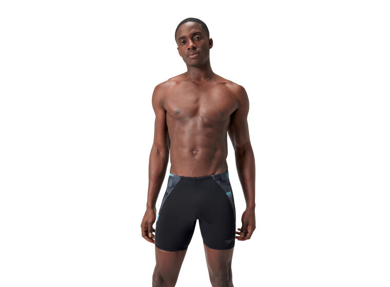 Splice Mid Jammer Badebukse 34 Speedo | Svart/Grå | Endurance+ MAX 