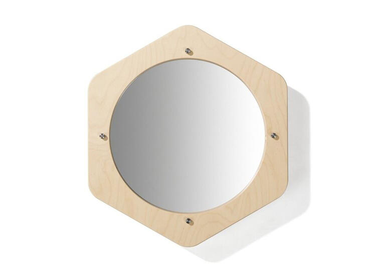 Veggpanel Hexagon Speil 48 x 54 x 7 cm 