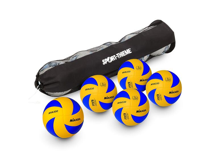 Volleyballsett Mikasa Bundesliga Trenings-og konkurranseball inkl.bag 