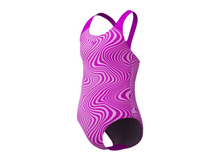 Allover Digital Badedrakt jr 116 Speedo | Rosa | EnduraFlex 