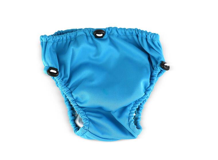Aqua Nappy Klubben Badebleie | 12-18 mnd Blå | Justerbar strikk i midje og lår 