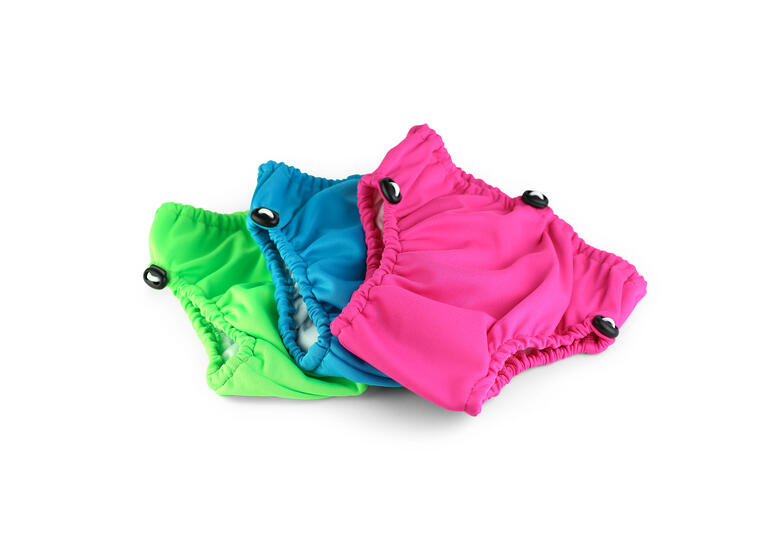 Aqua Nappy Klubben Badebleie | 12-18 mnd Rosa | Justerbar strikk i midje og lår 