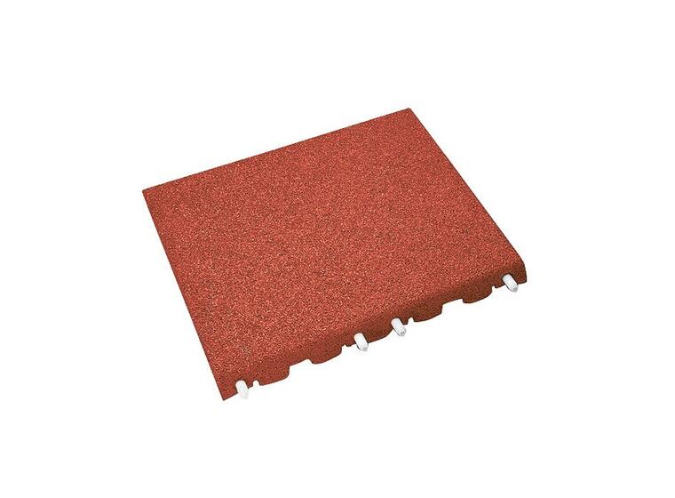 Fallunderlag Gummiheller 80mm Fallhøyde 240 cm | Rød 