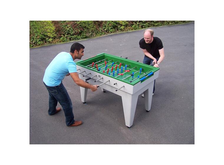 Fotballspill i polymerbetong | Grønn Utendørs fotballspill | Foosball 