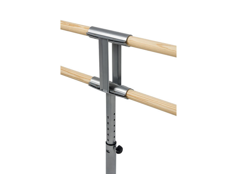 Frittstående Ballettbarre - Royal 400 cm 2 barrer | høydejustering | m/hjul 