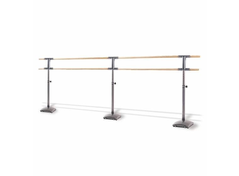 Frittstående Ballettbarre - Royal 400 cm 2 barrer | høydejustering | m/hjul 
