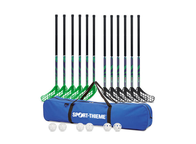 Innebandysett Center 80 cm 12 innebandykøller | 6 baller | 1 bag 