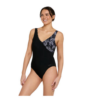 Jumera Scallop Classicback Badedrakt Zoggs | Svart/Hvit | Ecolast+