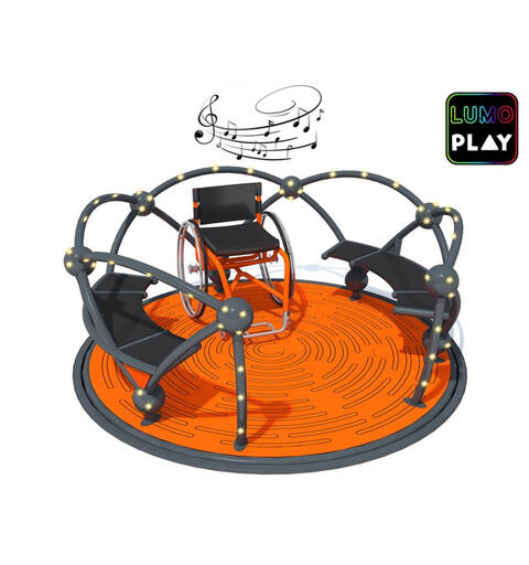 Karusell Atomic Lumo Play Tilpasset rullestol | Lekeplass
