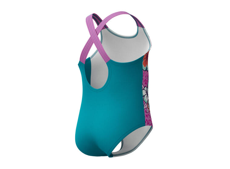 Printed Crossback Badedrakt jr 104 Speedo | Neon Violet | EnduraFlex 